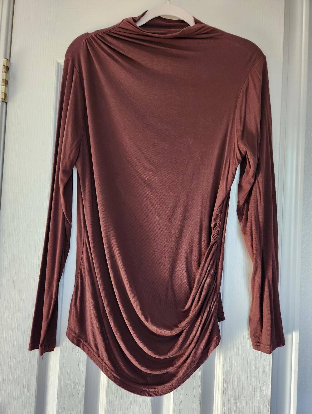 Brown Soft Long Sleeve Top Size L/XL